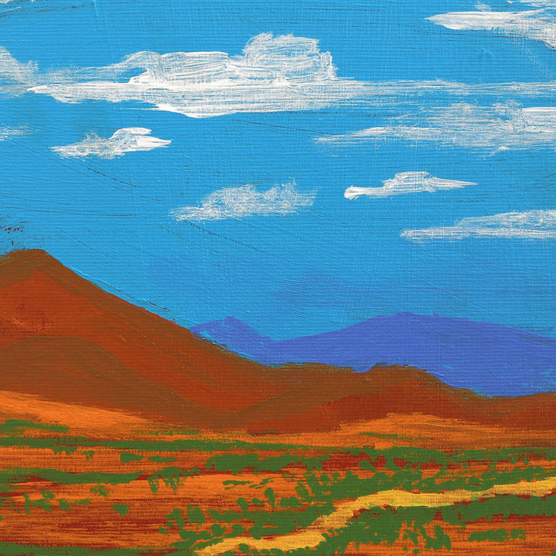 Aboriginal Artwork by Jacob Japanangka Dixon, Nguru Yurntumu-wana (Country around Yuendumu), 30x30cm