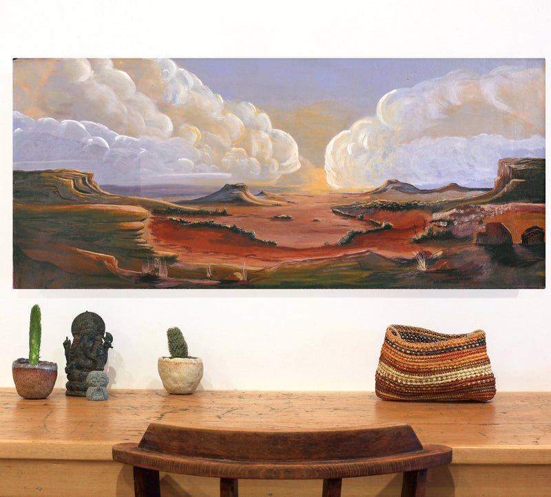 Aboriginal Artwork by Jacob Nelson, Ngayuku Ngura, 107x46cm