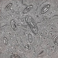 Aboriginal Artwork by Janelle Napurrurla Wilson, Janganpa Jukurrpa (Brush-tail Possum Dreaming) - Mawurrji, 61x61cm
