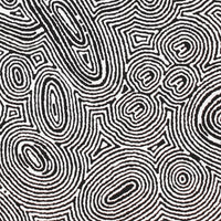 Aboriginal Artwork by Janelle Napurrurla Wilson, Janganpa Jukurrpa (Brush-tail Possum Dreaming) - Mawurrji, 61x61cm