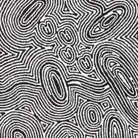 Aboriginal Artwork by Janelle Napurrurla Wilson, Janganpa Jukurrpa (Brush-tail Possum Dreaming) - Mawurrji, 61x61cm
