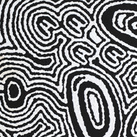 Aboriginal Artwork by Janelle Napurrurla Wilson, Janganpa Jukurrpa (Brush-tail Possum Dreaming) - Mawurrji, 30x30cm