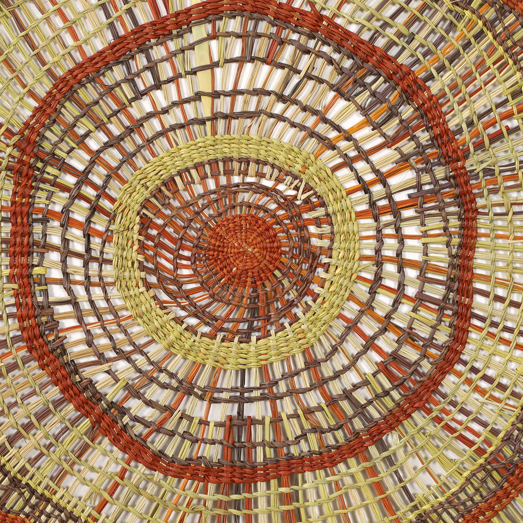 Aboriginal Artwork by Janet Guyula Garkunyalawuy - Woven Mat - 140cm
