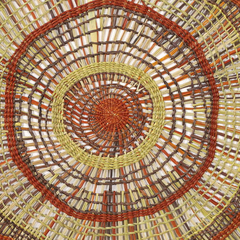 Aboriginal Artwork by Janet Guyula Garkunyalawuy - Woven Mat - 140cm