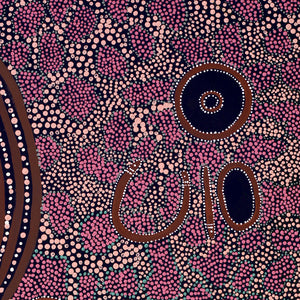 Aboriginal Artwork by Janet Lane, Kungkarangkalpa (Seven Sisters Story), 101x76cm - ART ARK®