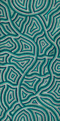 Aboriginal Artwork by Janice Miller, Walka Wiru Ngura Wiru, 101x49cm