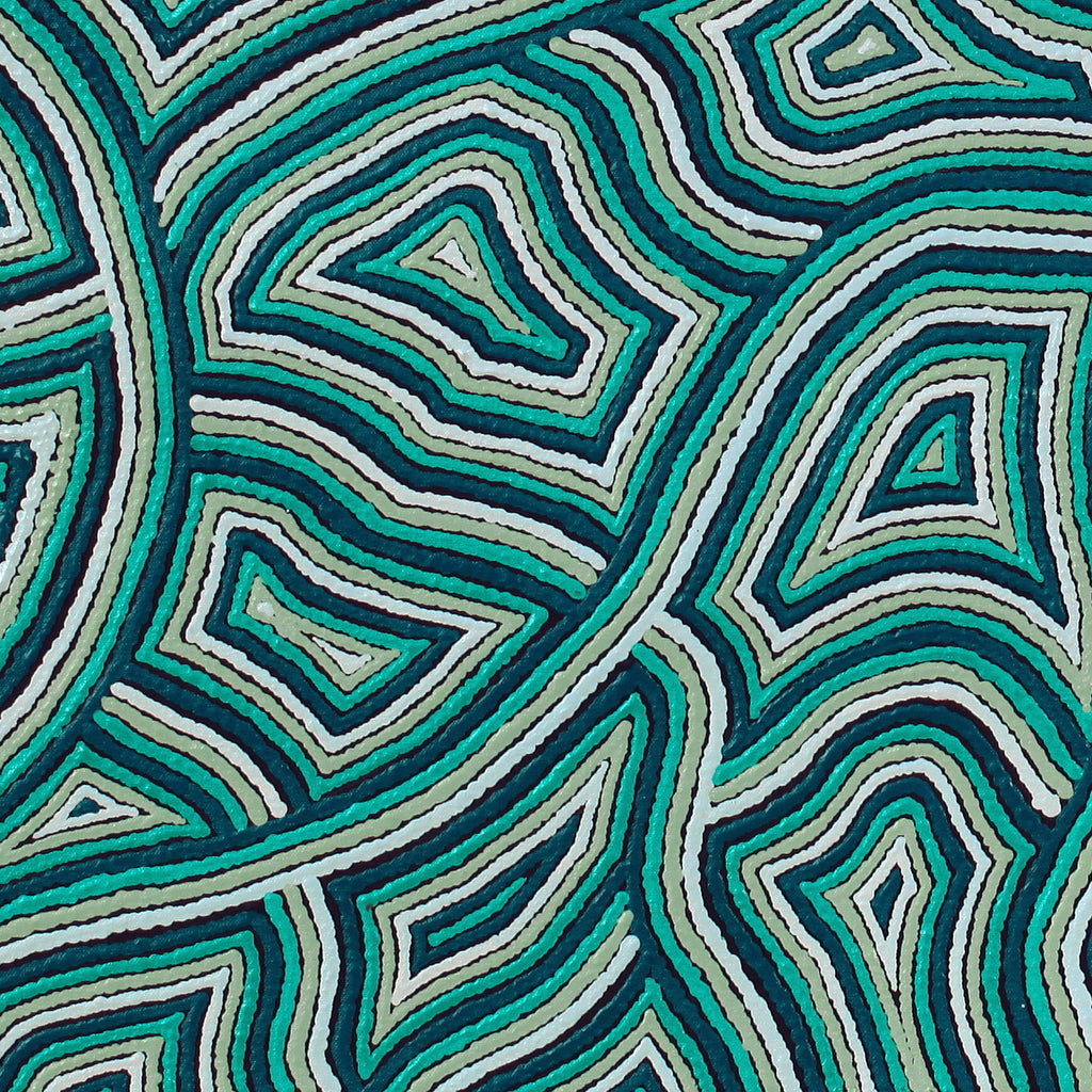 Aboriginal Artwork by Janice Miller, Walka Wiru Ngura Wiru, 101x49cm