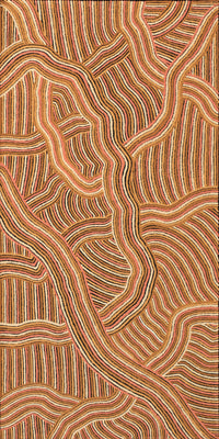 Aboriginal Artwork by Janice Miller, Walka Wiru Ngura Wiru, 122x61cm