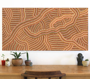 Aboriginal Art by Janice Miller, Walka Wiru Ngura Wiru, 122x61cm - ART ARK®