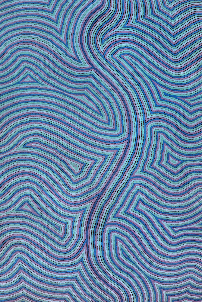 Aboriginal Artwork by Janice Miller, Walka Wiru Ngura Wiru, 91x61cm