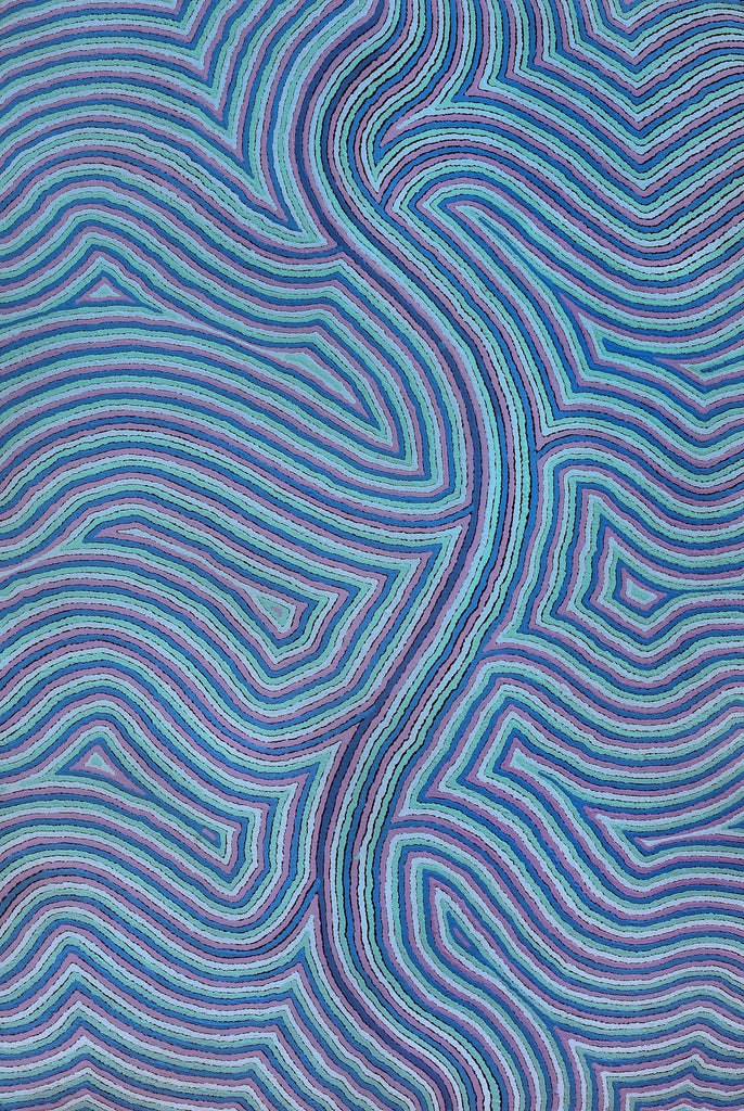 Aboriginal Artwork by Janice Miller, Walka Wiru Ngura Wiru, 91x61cm