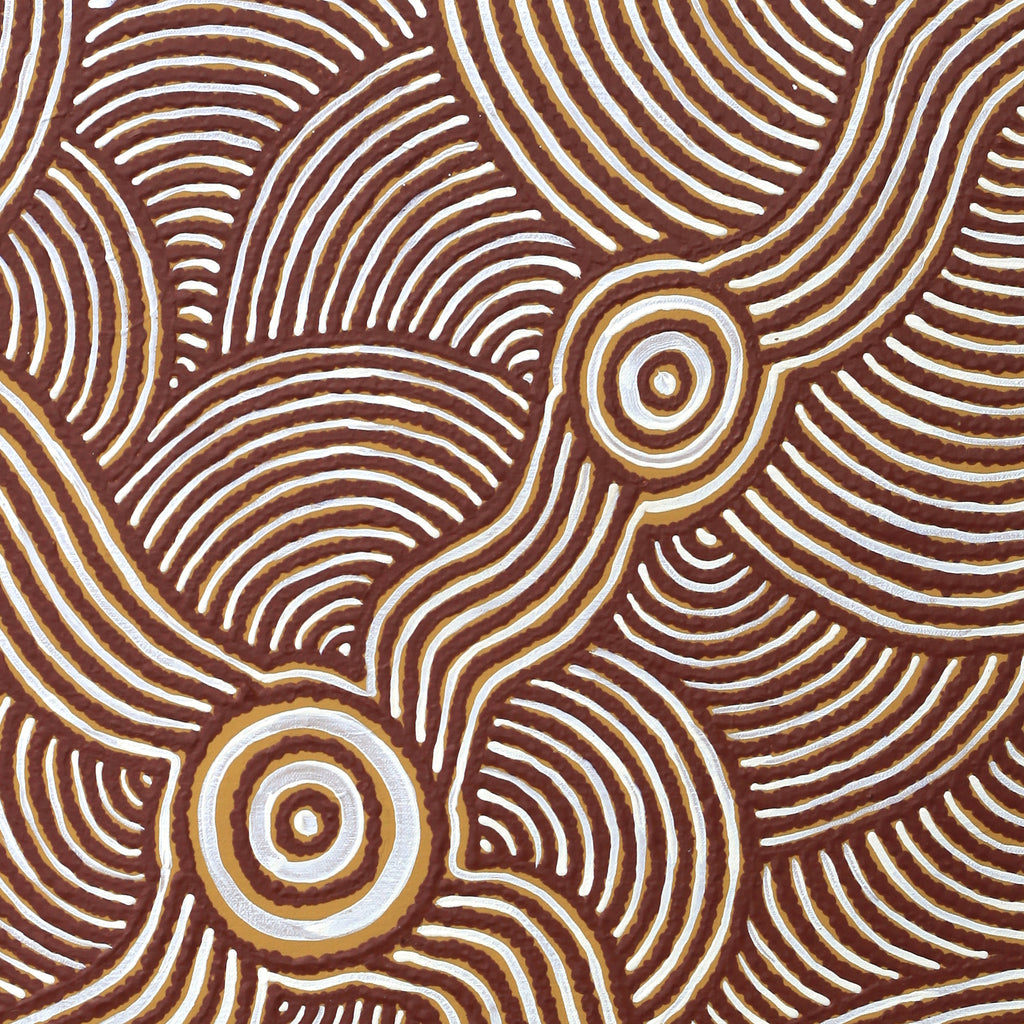 Aboriginal Artwork by Janice Miller, Minyma Tjukurpa, 61x61cm