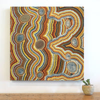 Aboriginal Artwork by Janice Miller, Kungkarangkalpa (Seven Sisters Story), 61x61cm