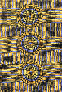 Aboriginal Artwork by Janice Miller, Minyma Tjukurpa, 91x61cm