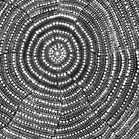 Aboriginal Artwork by Janie Napangardi Williams, Ngarlkirdi Jukurrpa (Witchetty Grub Dreaming), 76x61cm