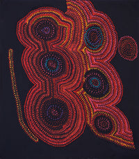 Aboriginal Artwork by Jeani Napangardi Lewis, Mina Mina Jukurrpa - Ngalyipi, 122x107cm