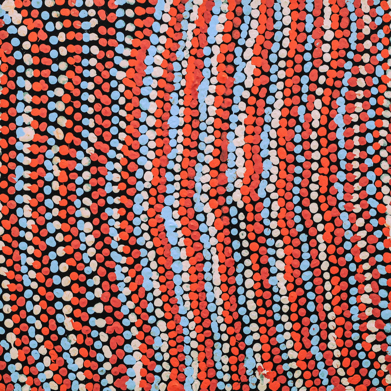 Aboriginal Artwork by Jeani Napangardi Lewis, Mina Mina Jukurrpa - Ngalyipi, 30x30cm