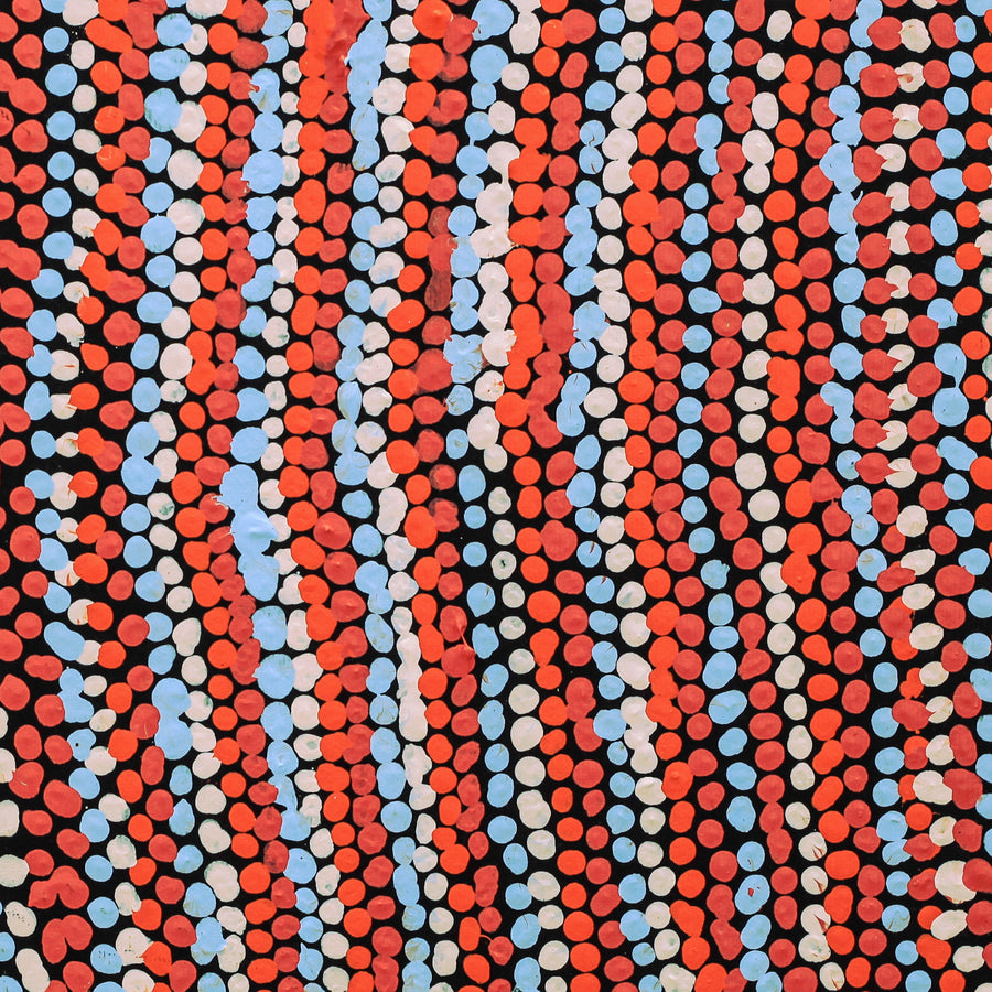 Aboriginal Artwork by Jeani Napangardi Lewis, Mina Mina Jukurrpa - Ngalyipi, 30x30cm