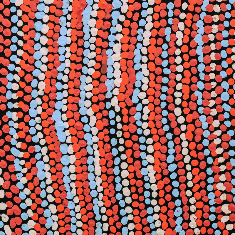 Aboriginal Artwork by Jeani Napangardi Lewis, Mina Mina Jukurrpa - Ngalyipi, 30x30cm