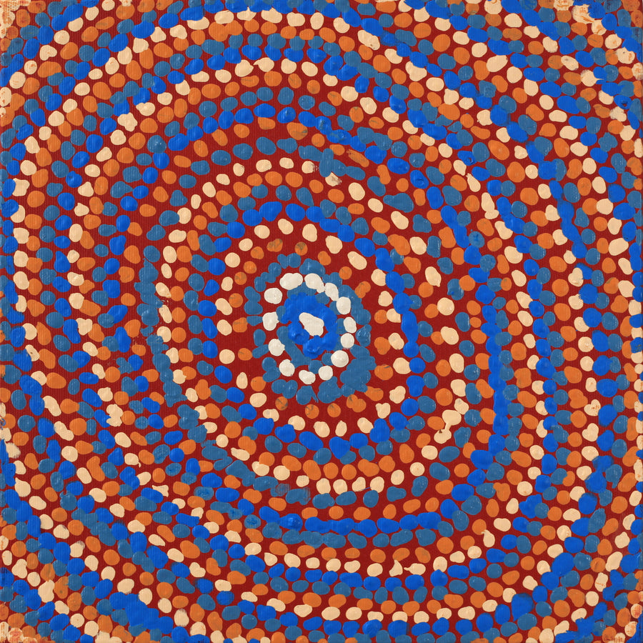 Aboriginal Artwork by Jeani Napangardi Lewis, Mina Mina Jukurrpa - Ngalyipi, 30x30cm
