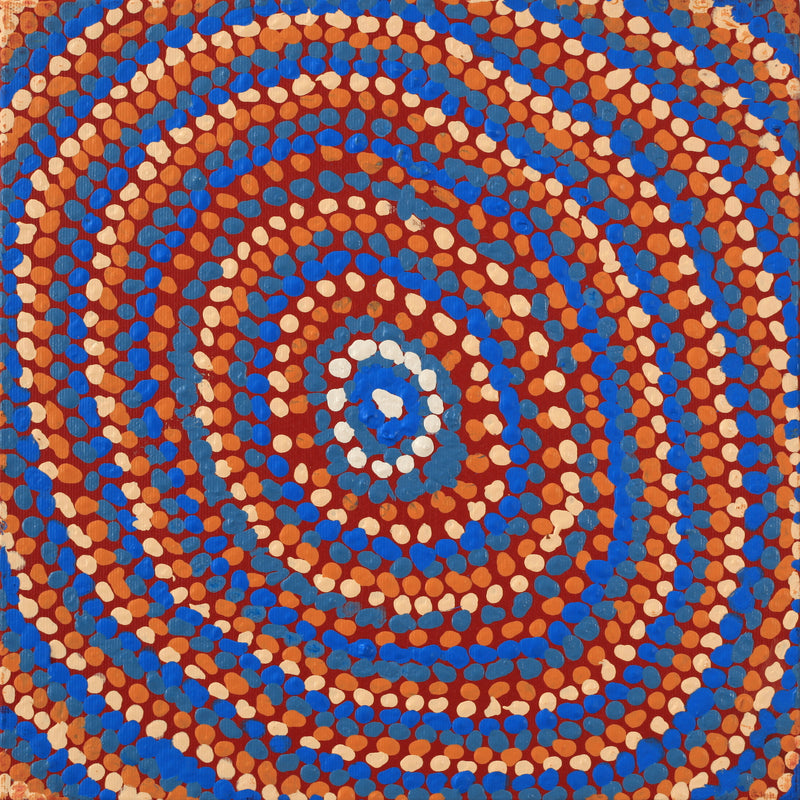 Aboriginal Artwork by Jeani Napangardi Lewis, Mina Mina Jukurrpa - Ngalyipi, 30x30cm