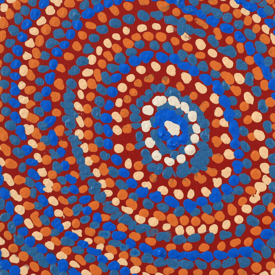 Aboriginal Artwork by Jeani Napangardi Lewis, Mina Mina Jukurrpa - Ngalyipi, 30x30cm