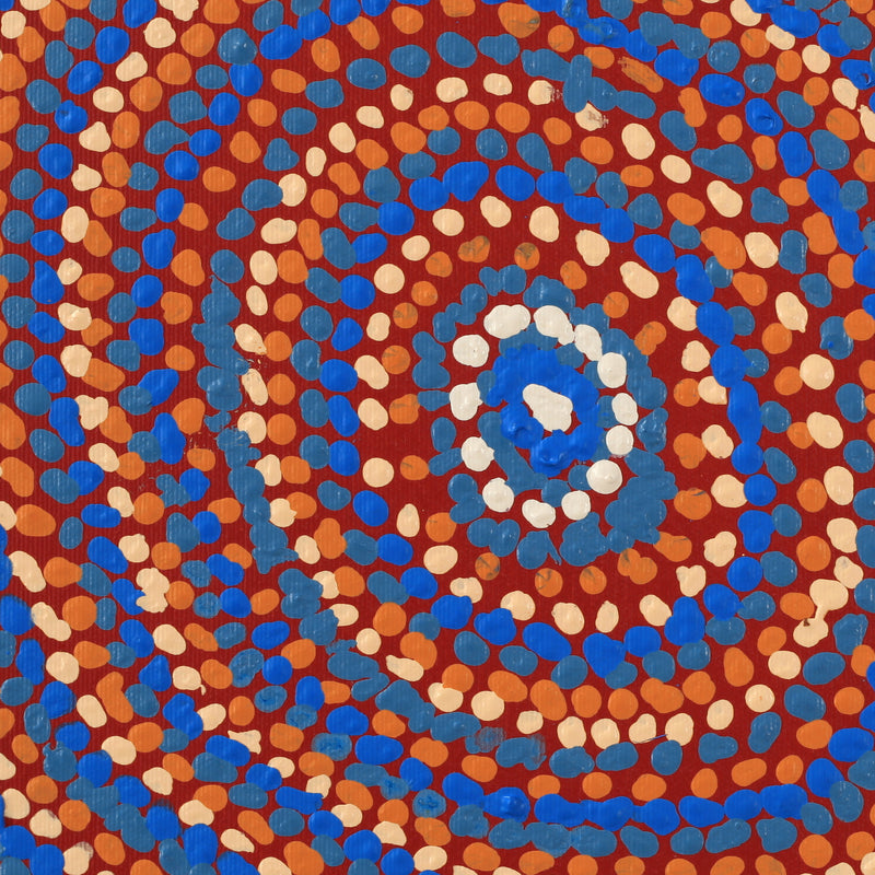Aboriginal Artwork by Jeani Napangardi Lewis, Mina Mina Jukurrpa - Ngalyipi, 30x30cm