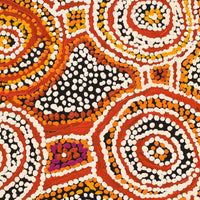 Aboriginal Artwork by Jeani Napangardi Lewis, Mina Mina Jukurrpa, 61x30cm