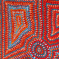 Aboriginal Artwork by Jeani Napangardi Lewis, Mina Mina Jukurrpa - Ngalyipi, 61x46cm