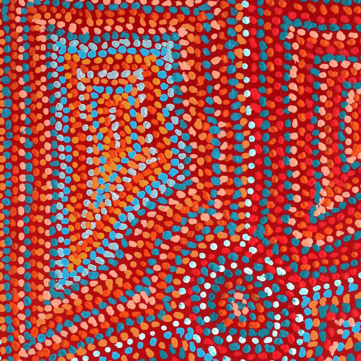 Aboriginal Art by Jeani Napangardi Lewis, Mina Mina Jukurrpa - Ngalyipi, 61x46cm - ART ARK®