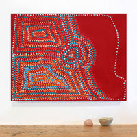 Aboriginal Artwork by Jeani Napangardi Lewis, Mina Mina Jukurrpa - Ngalyipi, 61x46cm
