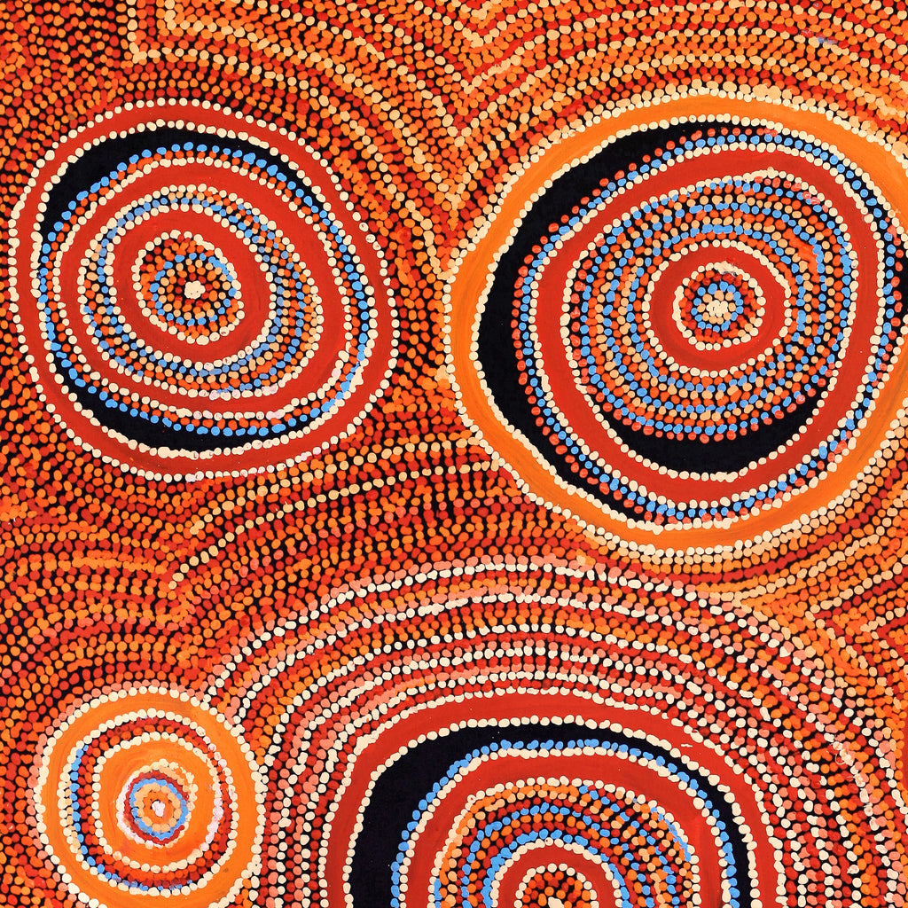 Aboriginal Artwork by Jeani Napangardi Lewis, Mina Mina Jukurrpa - Ngalyipi, 122x107cm