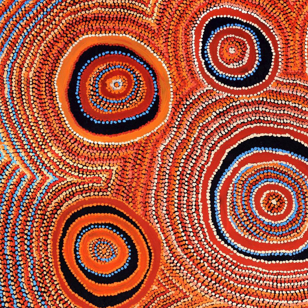 Aboriginal Artwork by Jeani Napangardi Lewis, Mina Mina Jukurrpa - Ngalyipi, 122x107cm
