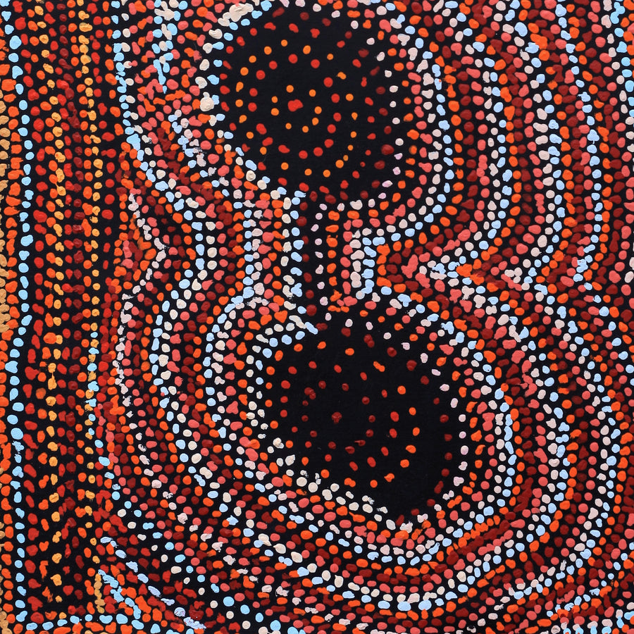 Aboriginal Artwork by Jeani Napangardi Lewis, Mina Mina Jukurrpa - Ngalyipi, 107x61cm