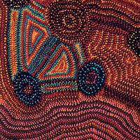 Aboriginal Artwork by Jeani Napangardi Lewis, Mina Mina Jukurrpa - Ngalyipi, 107x91cm