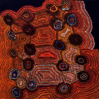 Aboriginal Artwork by Jeani Napangardi Lewis, Mina Mina Jukurrpa - Ngalyipi, 122x122cm