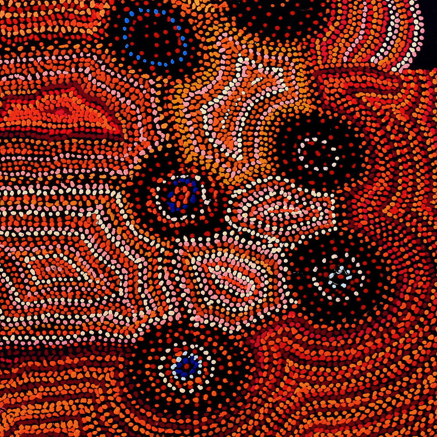 Aboriginal Artwork by Jeani Napangardi Lewis, Mina Mina Jukurrpa - Ngalyipi, 122x122cm