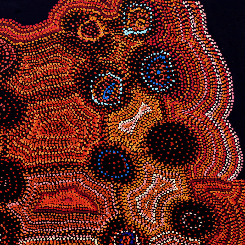 Aboriginal Artwork by Jeani Napangardi Lewis, Mina Mina Jukurrpa - Ngalyipi, 122x122cm
