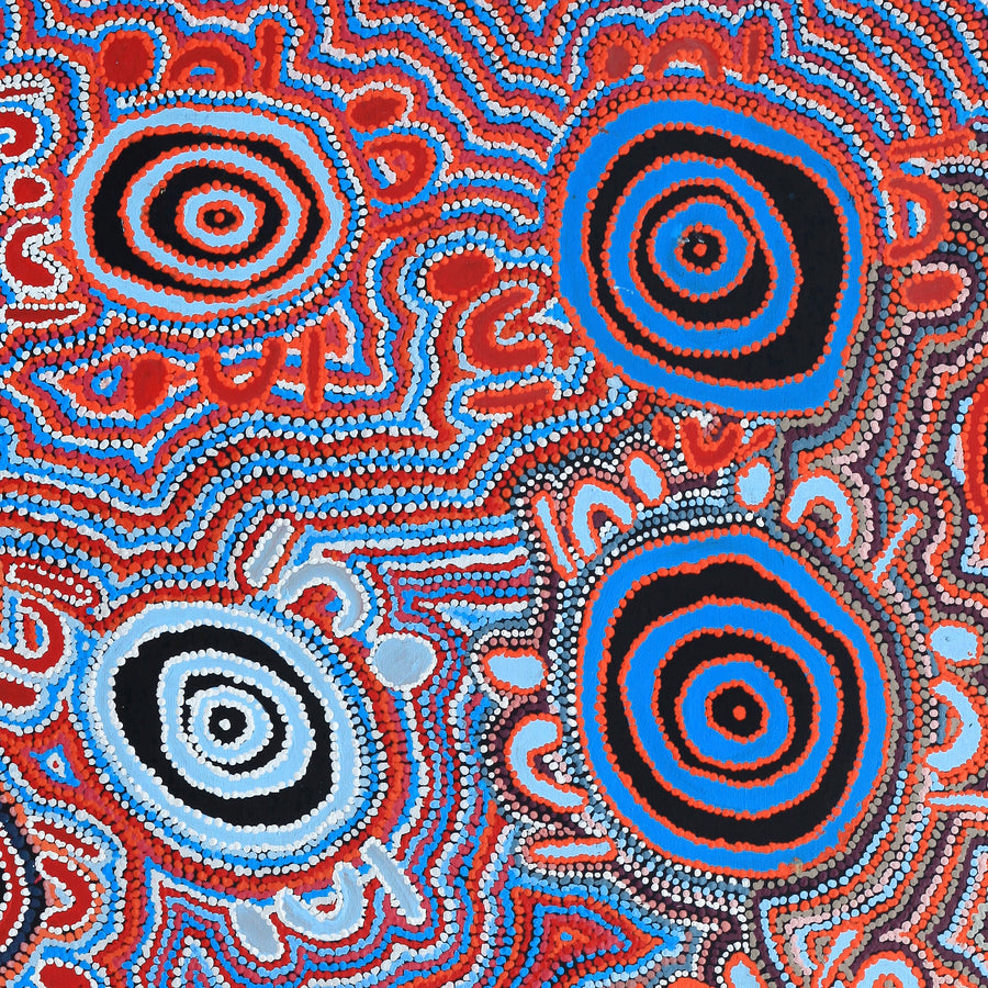 Aboriginal Artwork by Jeani Napangardi Lewis, Mina Mina Jukurrpa - Ngalyipi, 182x122cm