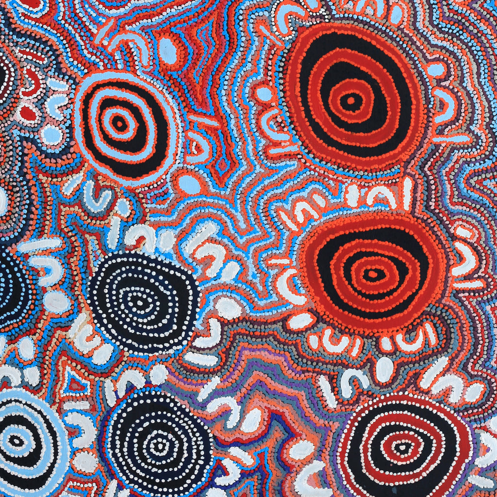 Aboriginal Artwork by Jeani Napangardi Lewis, Mina Mina Jukurrpa - Ngalyipi, 182x122cm - ART ARK®