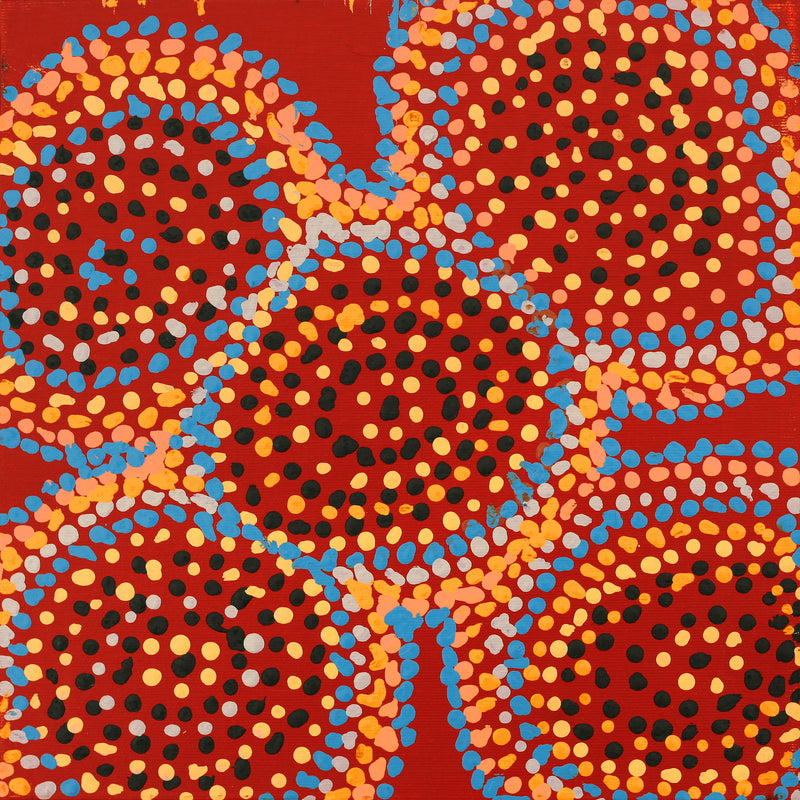 Aboriginal Artwork by Jeani Napangardi Lewis, Mina Mina Jukurrpa - Ngalyipi, 30x30cm