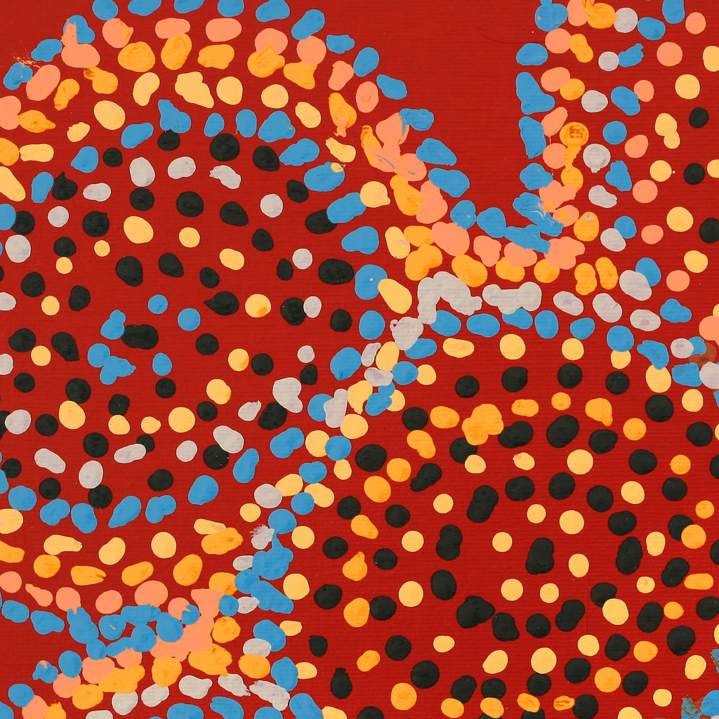 Aboriginal Artwork by Jeani Napangardi Lewis, Mina Mina Jukurrpa - Ngalyipi, 30x30cm