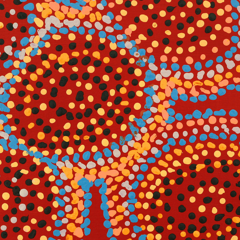 Aboriginal Artwork by Jeani Napangardi Lewis, Mina Mina Jukurrpa - Ngalyipi, 30x30cm