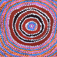 Aboriginal Artwork by Jeani Napangardi Lewis, Mina Mina Jukurrpa - Ngalyipi, 30x30cm
