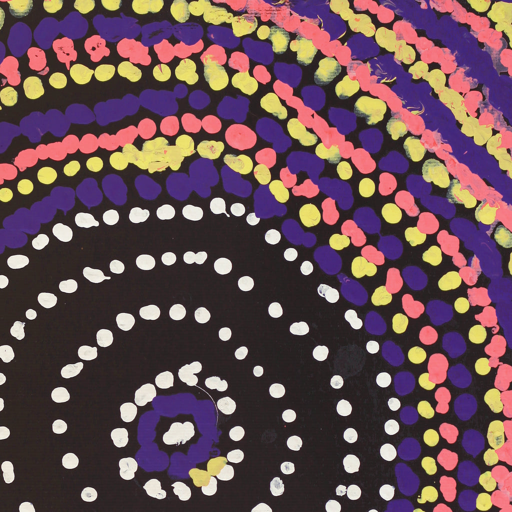 Aboriginal Artwork by Jeani Napangardi Lewis, Mina Mina Jukurrpa - Ngalyipi, 30x30cm