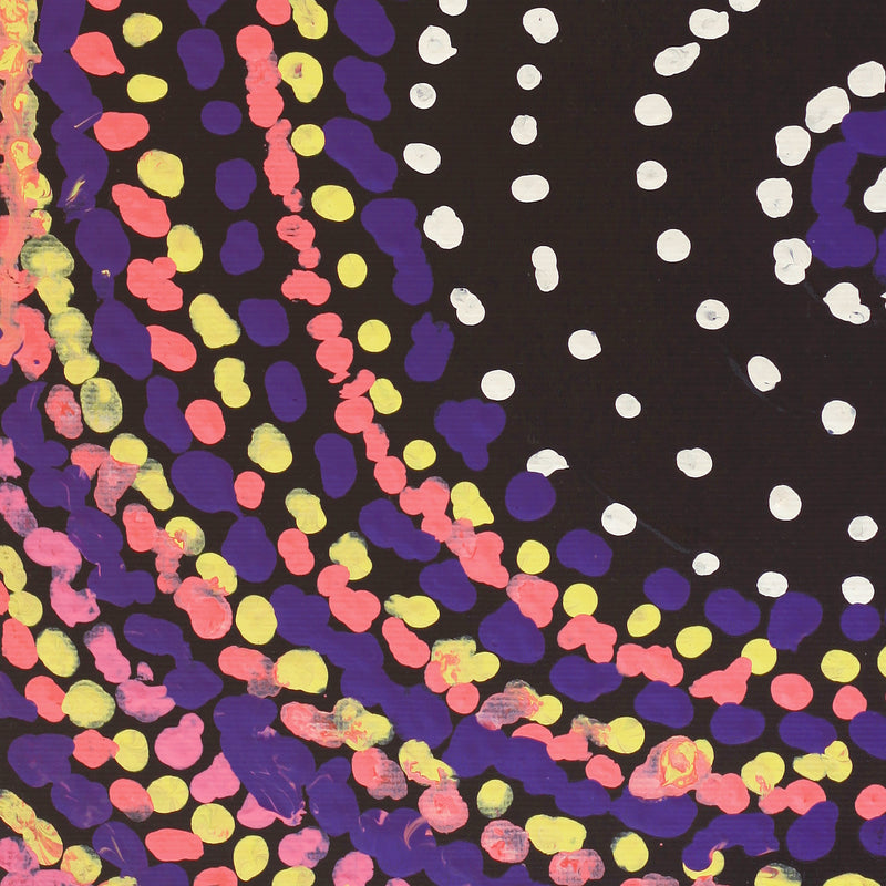 Aboriginal Artwork by Jeani Napangardi Lewis, Mina Mina Jukurrpa - Ngalyipi, 30x30cm