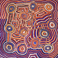 Aboriginal Artwork by Jeani Napangardi Lewis, Mina Mina Jukurrpa - Ngalyipi, 91x91cm