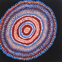 Aboriginal Artwork by Jeani Napangardi Lewis, Mina Mina Jukurrpa - Ngalyipi, 30x30cm