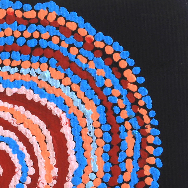 Aboriginal Artwork by Jeani Napangardi Lewis, Mina Mina Jukurrpa - Ngalyipi, 30x30cm