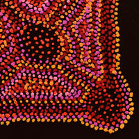Aboriginal Artwork by Jeani Napangardi Lewis, Mina Mina Jukurrpa - Ngalyipi, 46x46cm